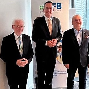 Dr. Ing. Horst Lenz, Minister Michael Ebling, Dr. Günther Matheis